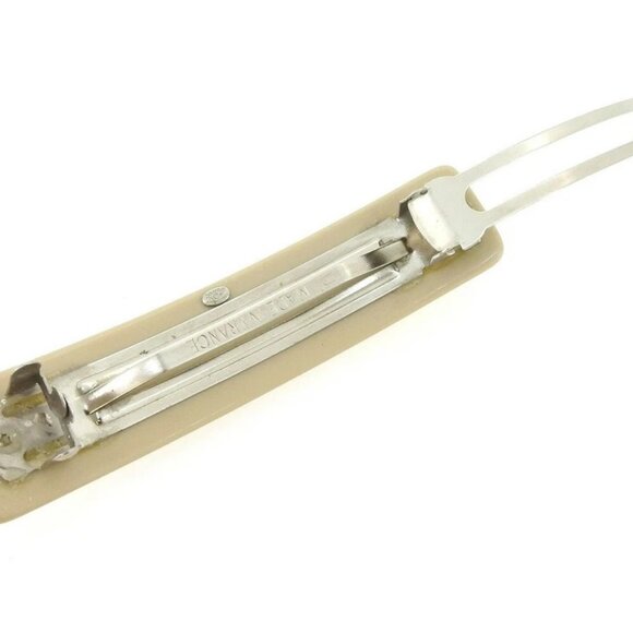 CHANEL Valletta Beige Red Silver Women Authentic secondhand